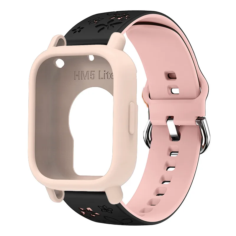 Engraved Silicone Band with Protective Case