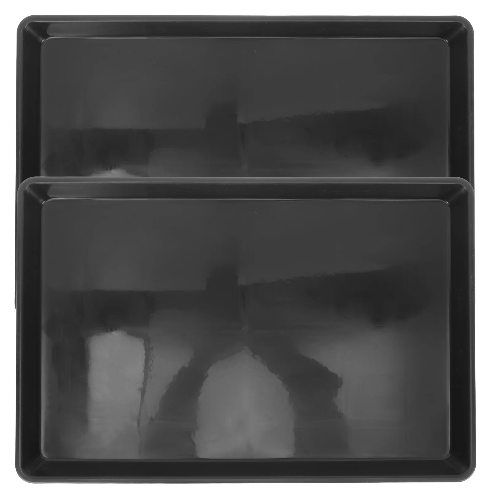 

2 Pcs Plastic Tray for Large Dog Kennel Crate Pets Replace Urine Pad Birds Poop Holder Litter