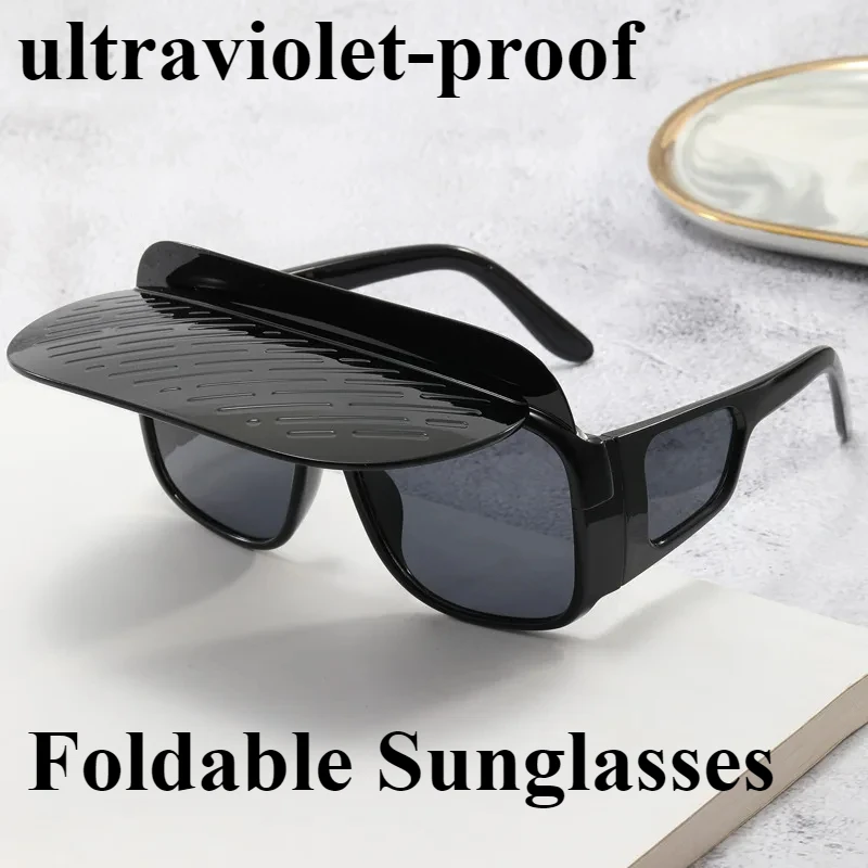 Hochklappbare polarisierte Sonnenbrille, multifunktionale Sonnenschutz-Sonnenbrille, Outdoor-Camping-/Angelbrille für Damen und Herren