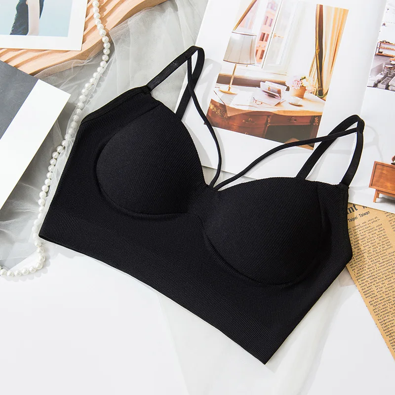 Seamless Bras For Women Deep Vneck Push Up Bra Wireless Bralette Women's Sexy Lingerie Beautiful Back Underwear Female Crop Top