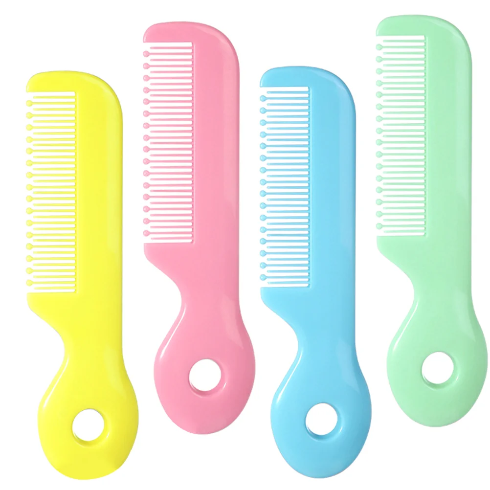 4pcs Baby Safety Combs Round Teeth Toddler Hair Comb Infant Hair