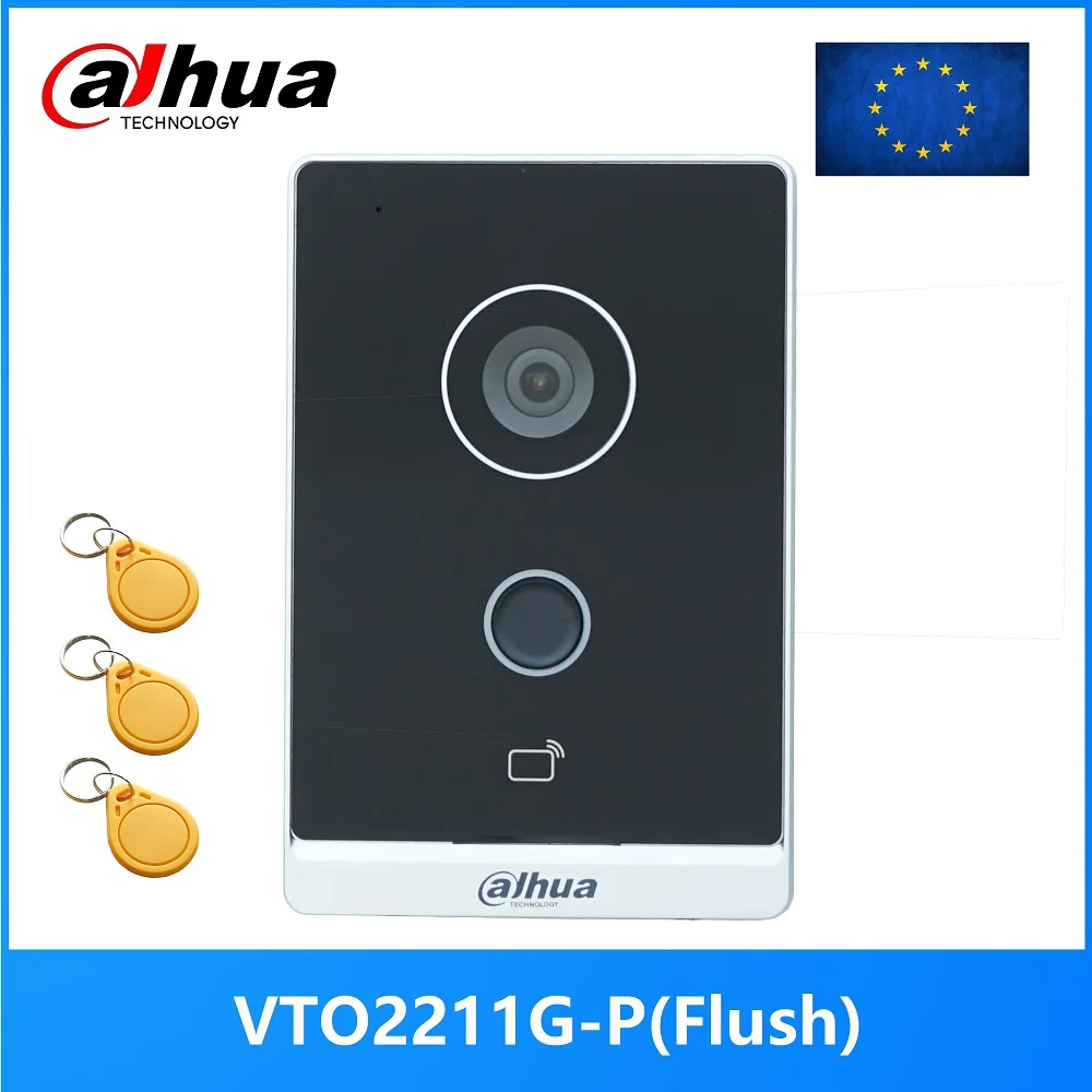 

Dahua Multi-language VTO2211G-P 802.3af PoE IP Villa Doorbell,Video intercom,IP Door Phone,P2P Cloud,Door Station