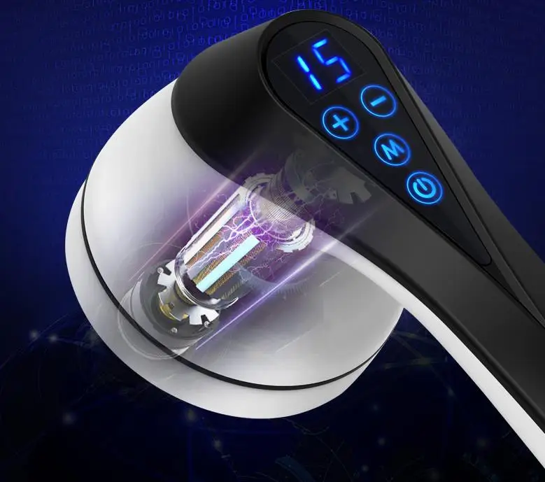 Full body vibration hand-held body massager charging kneading kneading electric hammer cervical massage instrument massage stick