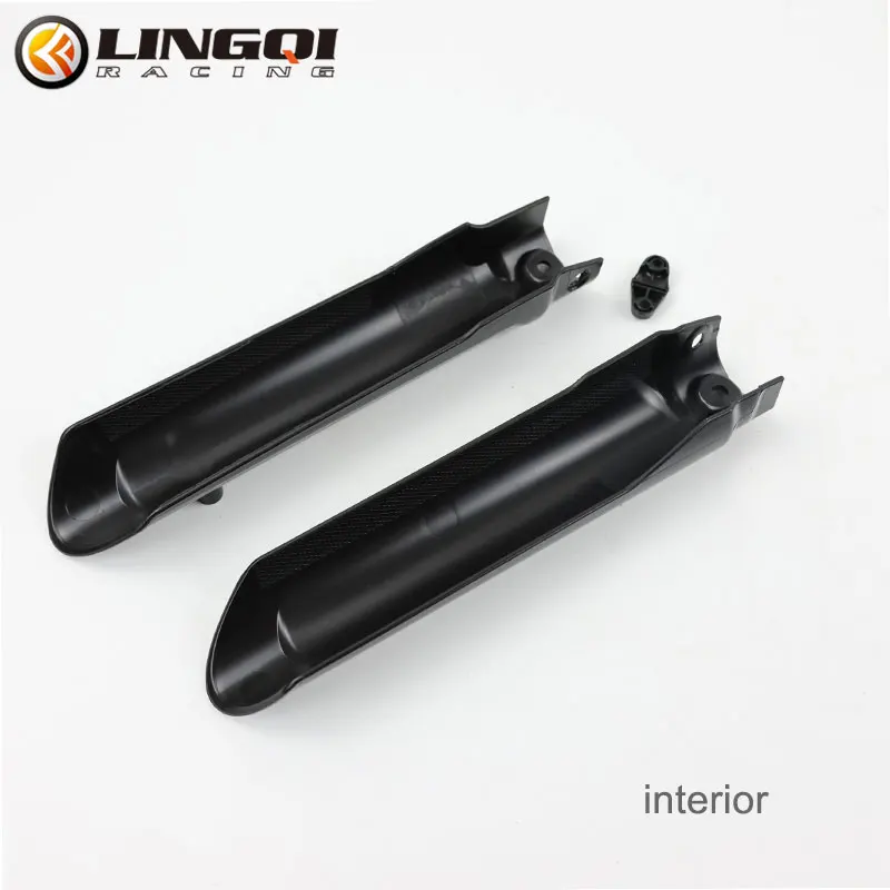 LING QI Motorcycle Fork Guard Shock Absorber Cover PP Plastic Protector Plate For 49cc 150cc 160cc Off Road Pit Dirt Bike Parts