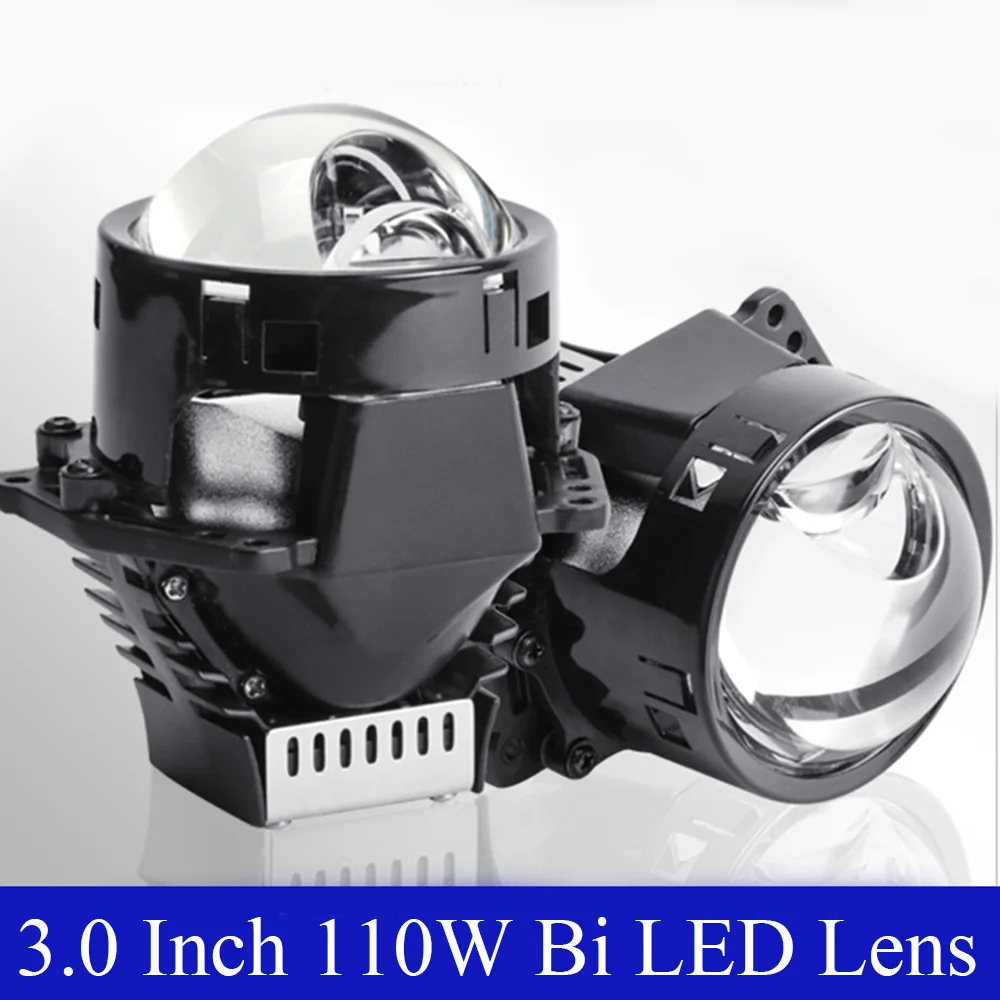 

Bi Led Retrofit Projector 3” Lens Hella Bracket LED Headlight 6000K DIY for Vw Passat B8 Hyundai I40 F02 Angel Eyes 206 Teyun A8