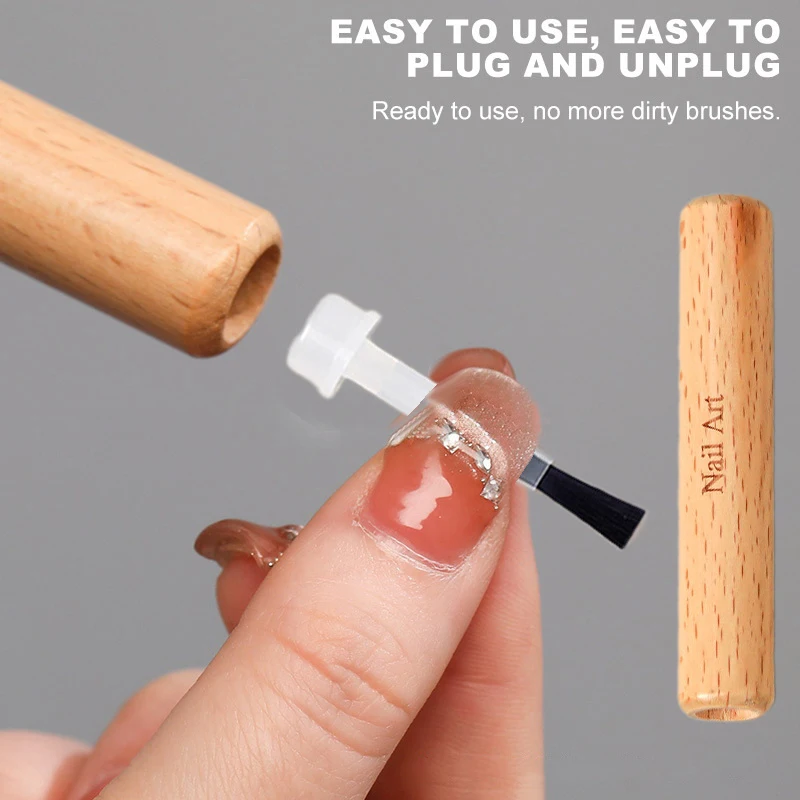 1Set Einweg Nagellack Pinsel Mit Doppel Kopf Stift Kann Ersatz Kopf Pinsel Nagel Pinsel Flüssigkeit Applikatoren Maniküre Werkzeuge – Detail 3