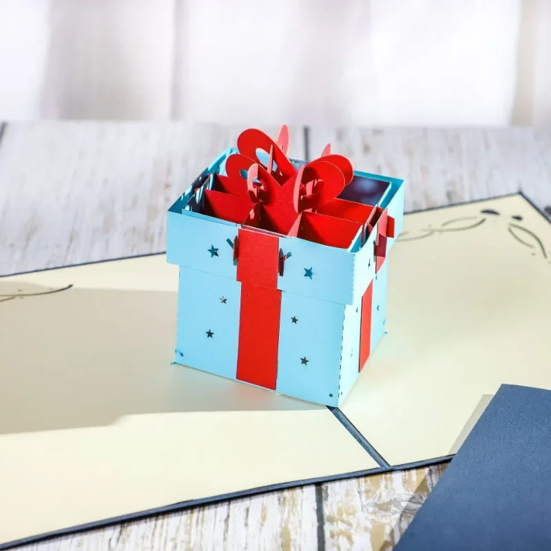 3D pop-up style greeting card handmade paper carving birthday gift greeting cards creative paper carving thank you card