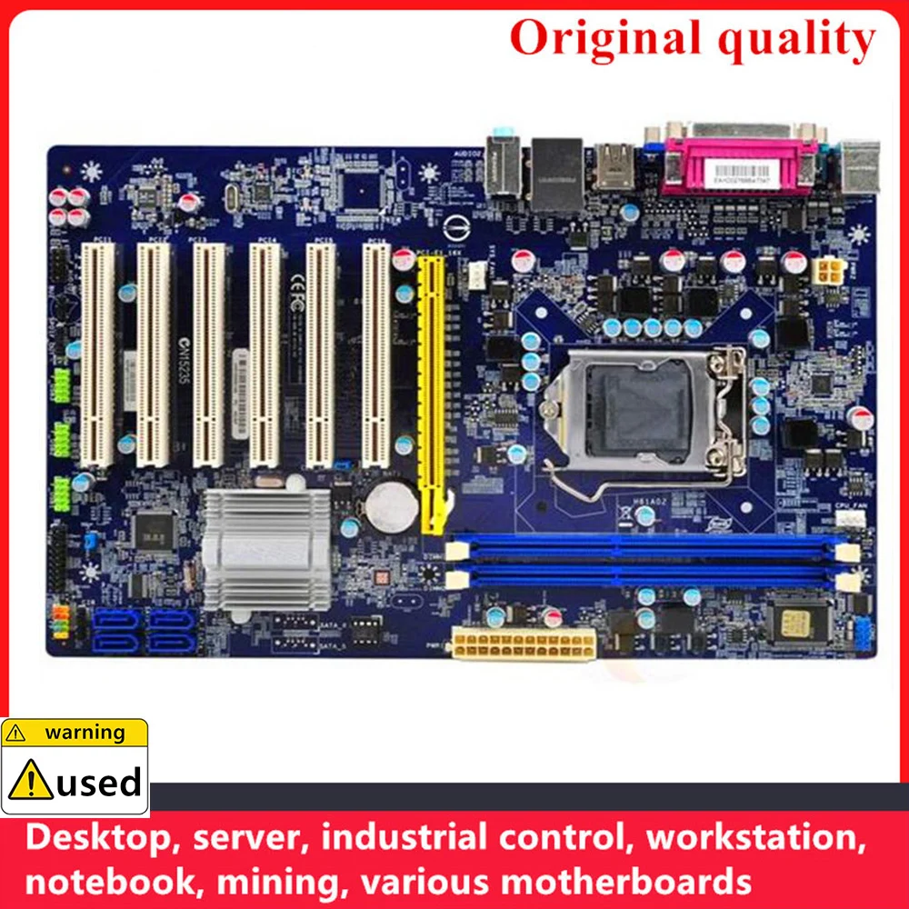 

Used 100% Tested 6PCI For Foxconn H61AP H61 DDR3 16G DVR TPM 2COM motherboard LGA 1155 USB2.0 SATA2 Mainboard