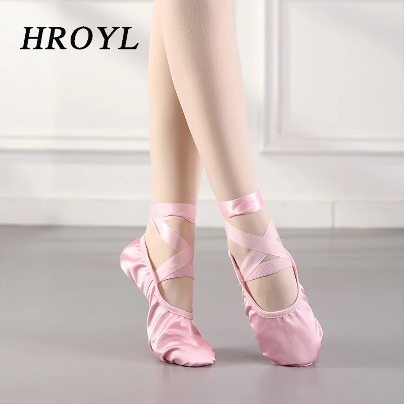 Girls Ballet Dance Shoes For Children Kid Women Ballroom Shoes Ballet Flats for Womans Ladies Dancing Slippers Training Shoes - 3