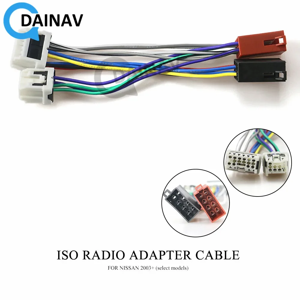 

12-120 ISO Radio Adapter for NISSAN 2003+ (select models) Wiring Harness Connector Lead Loom Cable Plug