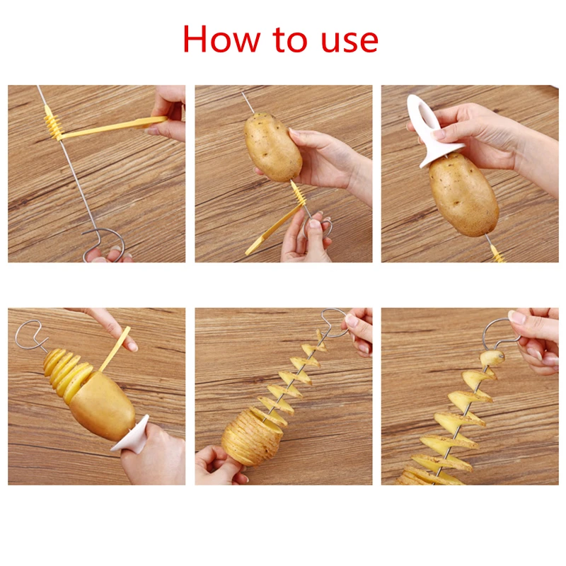 New Spiral Potato Cutter Cucumber Slicer Vegetable Spiralizer Cutter Potato Slicer Cooking Tool Kitchen Accessories Gadgets