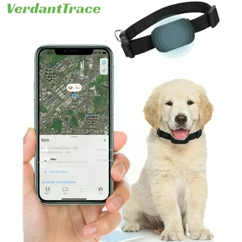 Bluetooth Tracker Animal Tracking Collar Mini Pet Dog Bluetooth GPS Tracker Tracking Movement Alert Anti Lost For Cats And Puppies Remote Global Locator