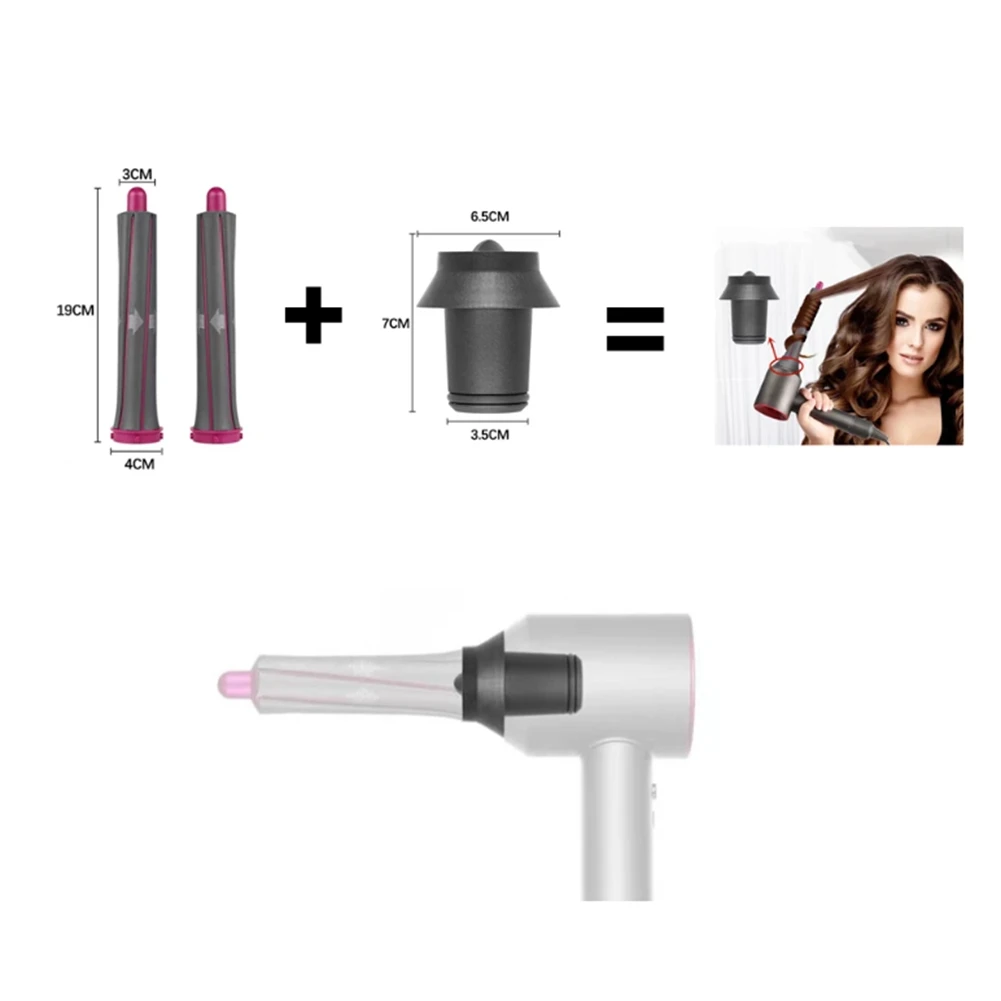automatica de ar styler apto para dyson airwrap 2pcs 01