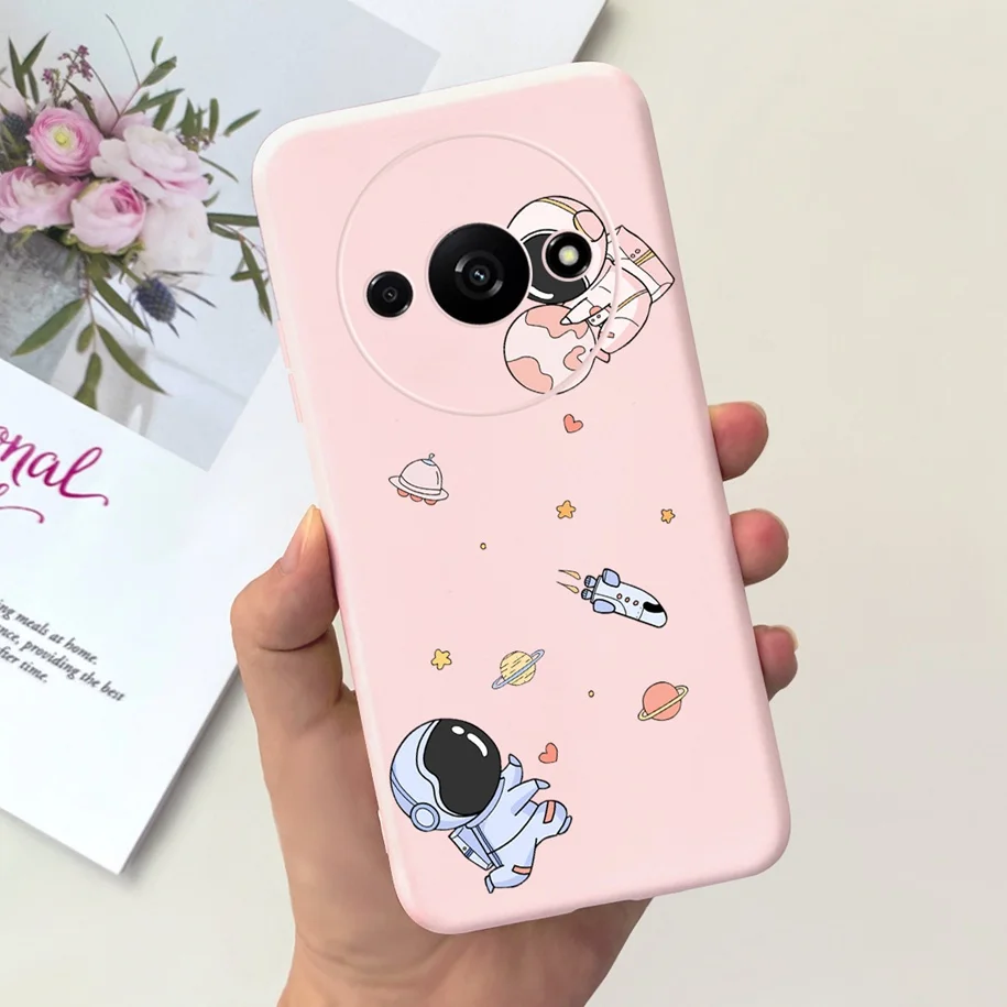 Shockproof Silicone Soft Case with Cute Astronaut Design