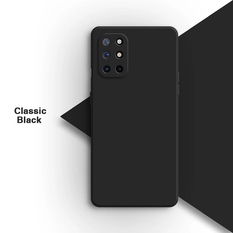 Elegant Soft Silicone Square Bumper Phone Case - Solid Color Protective Cover