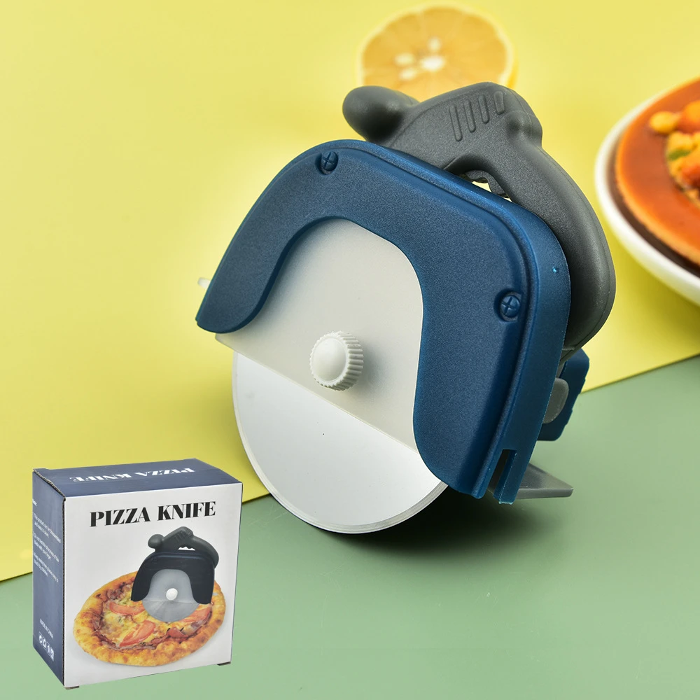 Saw Pizza Knife Detachable Pizza Roller Cutter with Protective Sleeve Kitchen Gadgets