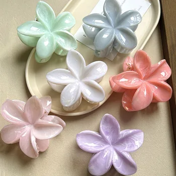 Fermagli per capelli con fiore dolce Fermagli per capelli con squalo fiore hawaiano Barrettes Copricapo per donna Accessori per capelli Copricapo da spiaggia Regali 1