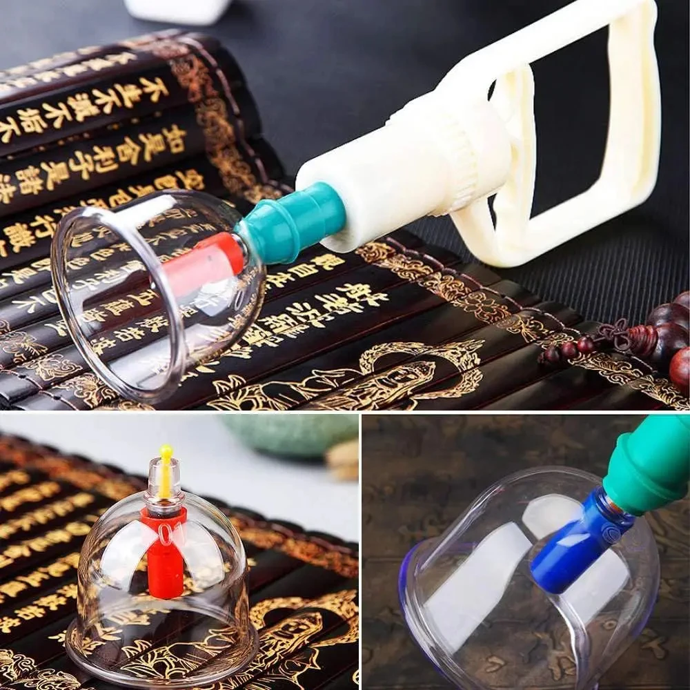 32 Cans Massage Cans Chinese Cupping Therapy Cans Pull Vacuum Cupping massage Body Cups Set Care Therapy Tools Health Monitors 5