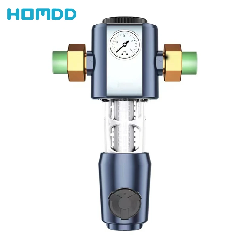 Auto Flushing Water Filter with Builtin Scraper, 40 Micron, 6T Whole