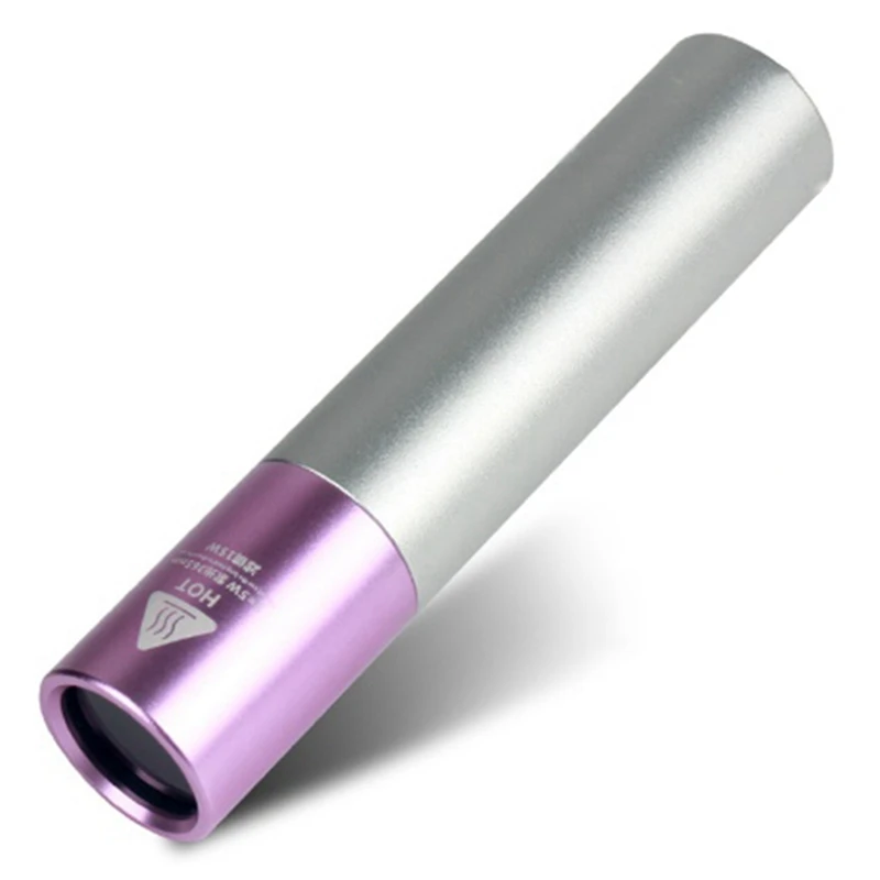

UV LED Flashlight 365Nm Aluminum Alloy Portable UV Flashlight Rechargeable Zoom Inspection Light Pet Detection Light Purple