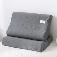Taie d'oreiller en coton et Latex, 30x50cm, pour la maison, la chambre à coucher, lavable, à mémoire de forme 5