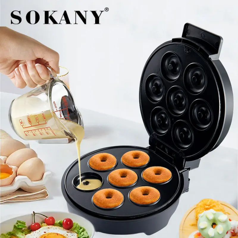Mini Donut Maker Machine, Non-stick, Black - Waffle, Doughnut & Cake Makers  - AliExpress