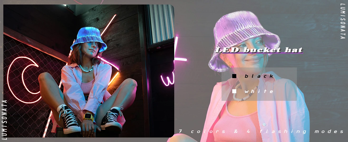 led bucket hat