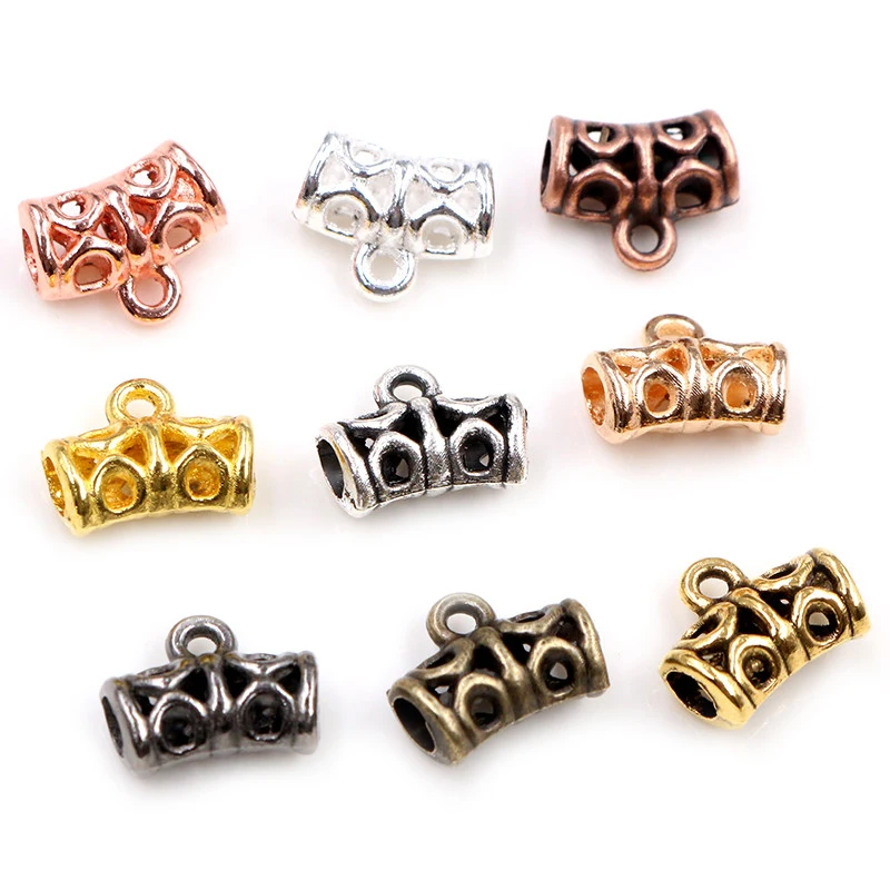 20pcs 12x9mm 비즈 Bails 펜 던 트 쥬얼리 만들기 DIY 목걸이 실버 도금 골드 블랙 Bails 펜 던 트 매력 쥬얼리 용품