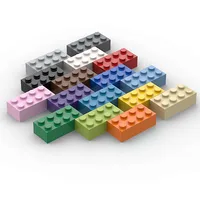 80pcs Bulk Building Blocks Thick Figures Bricks 2x4 Dots Educational Creative Size Compatible With 3001 Plastic Toy for Children 1