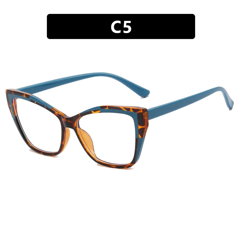 Anti Blue Light Glasses Color Matching Frame Anti-Blue Light New Internet Celebrity Myopia Prescription Glasses Diopter-25 ~-600