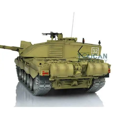 2.4Ghz Henglong 1/16 RC Tank 7.0 Customize Challenger II Radio Control Battle Tank Model 3908 360° Turret FPV Tracks Toy TH17743 3