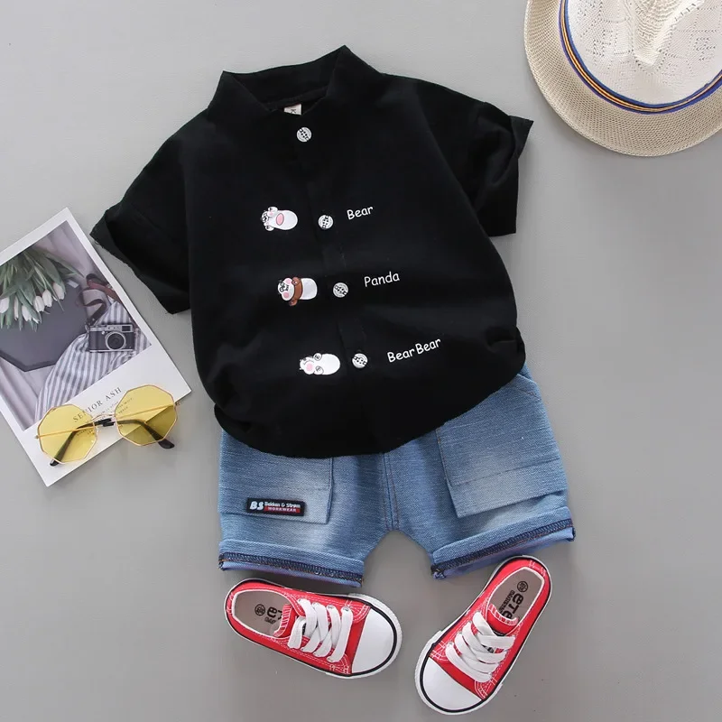Boys Clothing Set Summer Kids Clothes Suit 2Pcs/Set Children Boys Fashion Shirt Shorts Toddler Casual Clothing Infant Kids Tracksuits Suit Sets