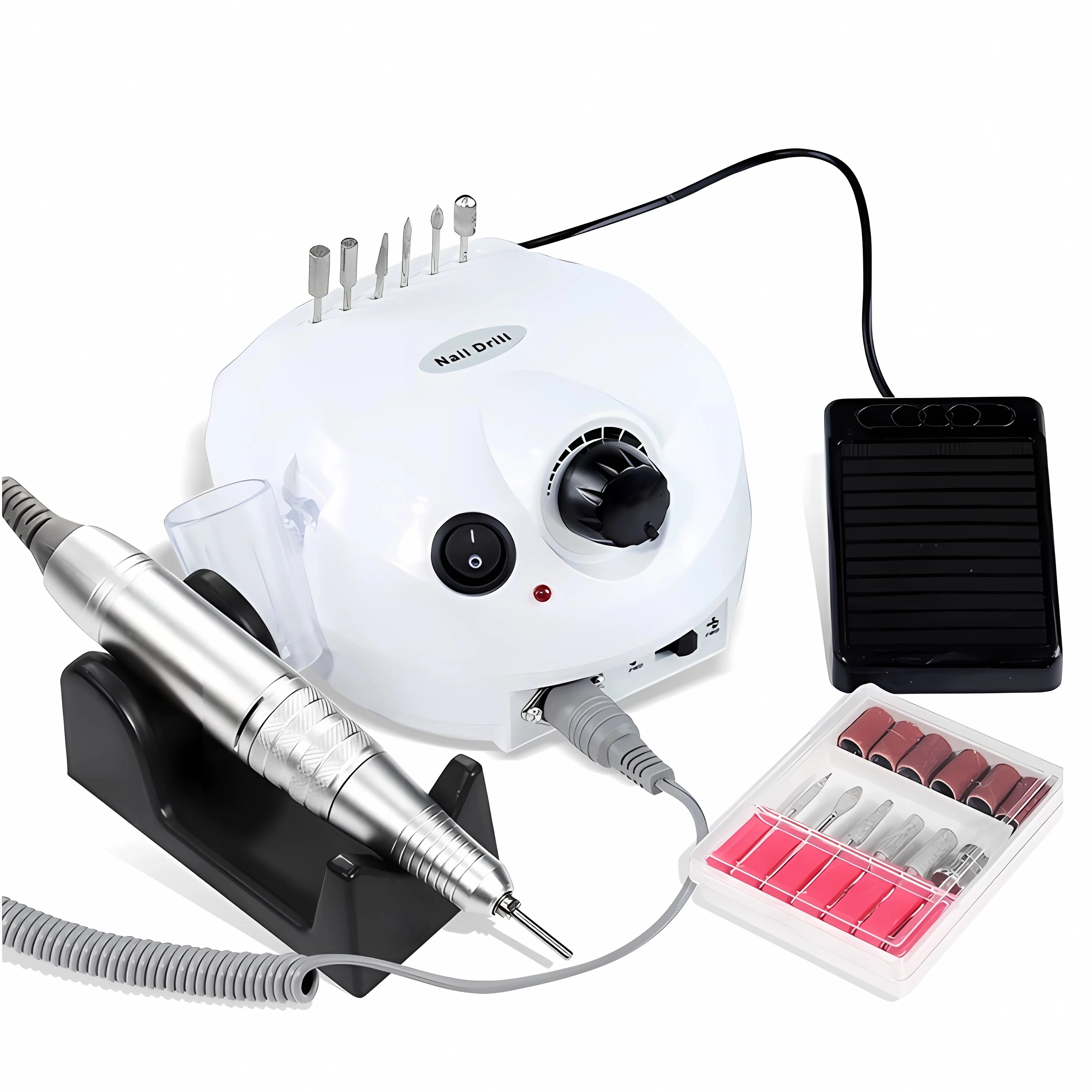 

35000/20000 RPM Professional Strong Nail Polishing Tool with Electric Nail Polisher Machine Set, Easily Create Beautiful Nails