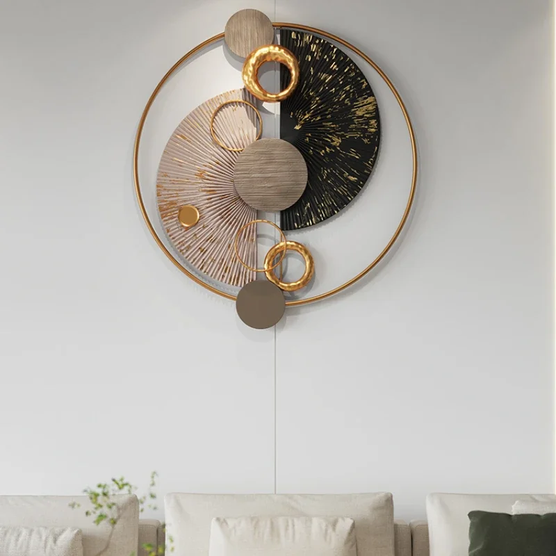 

Фон для столовой, дивана, настенное металлическое украшение для стены, Подвеска высокого качества, роскошное современное простое настенное украшение
