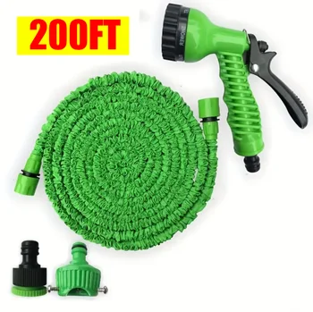 25FT-200FT Tubo Magico Espandibile Design LeggeroMateriali Resistenti Pistola Spray Con 7 Funzioni Di Spruzzo Strumento Per L'irrigazione Multifunziodel Giardino Domestico Design Con Connessione Intelligente 1