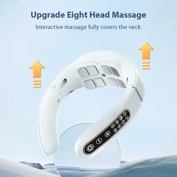 Neck Physical Therapy Massager 15 Gears 6 Modes Cervical Therapy Massage Stimulator USB Charging Vibration Pulse for Home Office 2