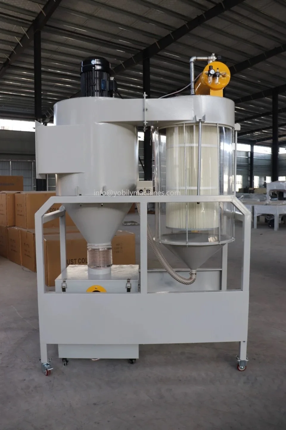 FS9005 10HP 7.5KW high powerful Portable 10000CFM Cyclone Dust Collector 220V/380V Dust Collection System 3-Micron Canister Kit - Image 4