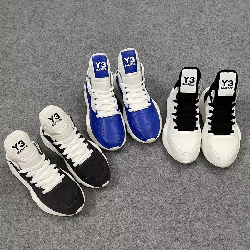 Zapatos de cuero hombre y mujer, zapatillas casuales de moda para Europa y Unidos, KGDB Y3, Y3, BAAPECK tide sh| | AliExpress