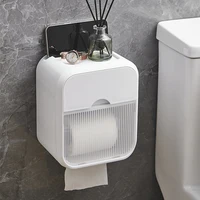 1 tissue dispenser, wall mounted tissue holder, toilet tissue box, waterproof storage rack, suitable for toilets and bathrooms