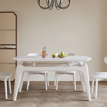 접이식 나무 테이블, 아침 식사 리프트 가능한 커피 의자, 거실용 확장형 슬라이딩 다이닝, 어린이 메사 모던 세트