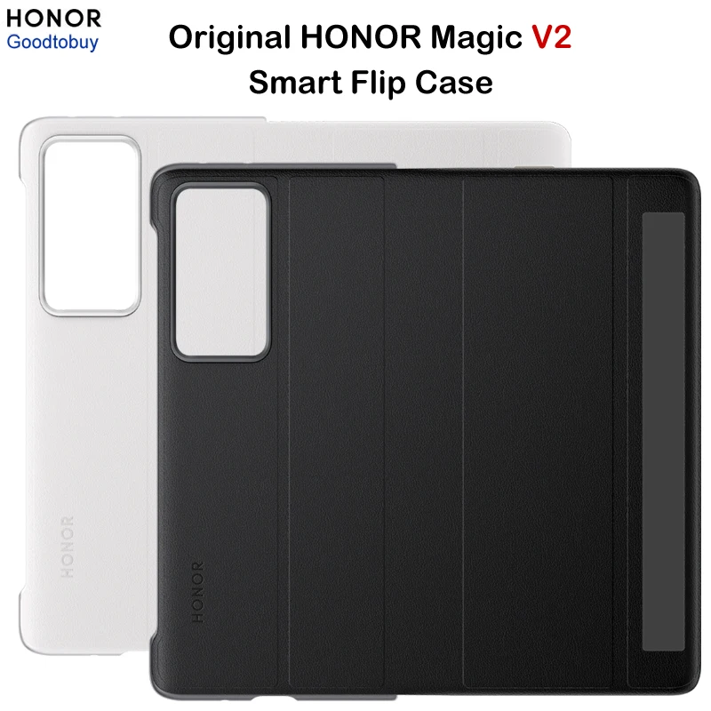 Originale Honor Magic V2 Smart Flip Case In Pelle Pu Con Finestra Sleep Wake Up Custodia Magnetica Per Magic V2