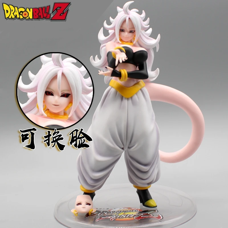 

Anime Dragon Ball Figures Mh Gals Artificial Human 21 Transforms Into Ver Demon Female Buo Handmade Model Ornament Collection