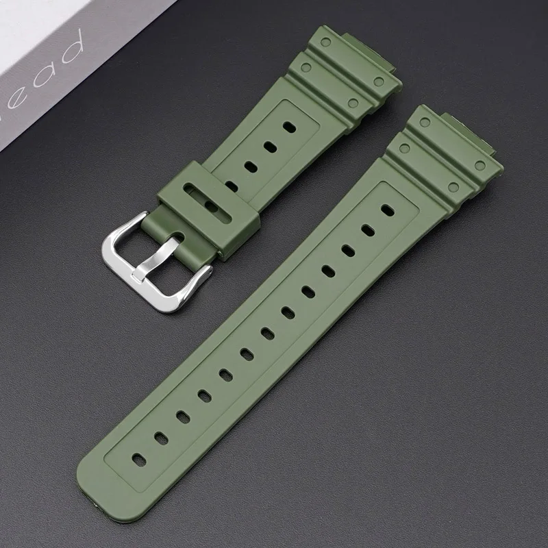Silicone Soft Resin Watch Strap - 16mm Premium Wrist Band