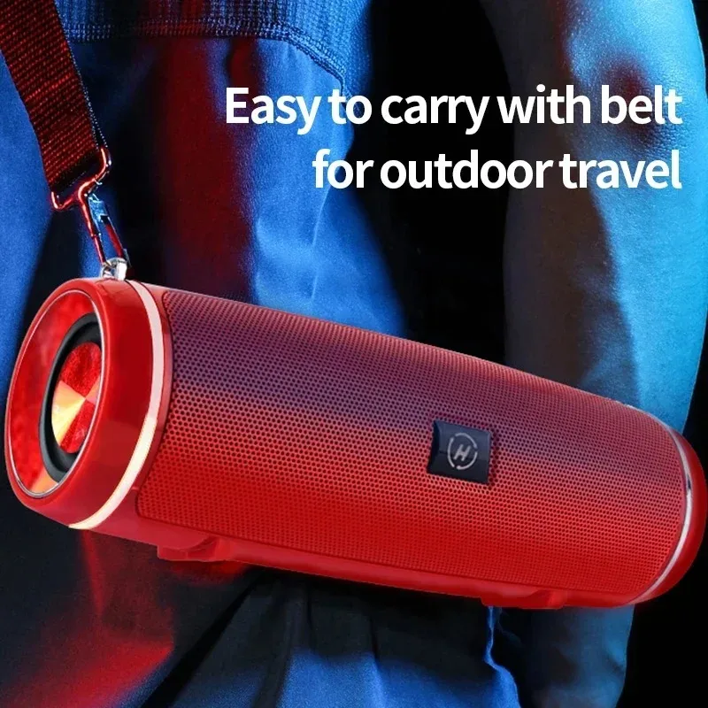 Portable Wireless Speaker Bluetooth 200W High Power Outdoor Audio 3D Stereo Surround TWS FM Voice