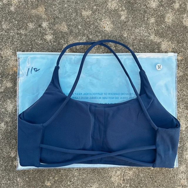 Soutien-gorge de yoga pour femme, couleur unie, à quatre bretelles croisées dans le dos, dos évidé, push-up, avec coussinets de poitrine, idéal pour le fitness et le sport