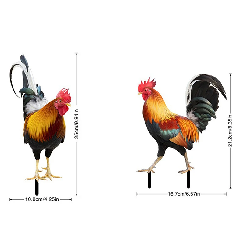 รูปสินค้า รูปปั้นไก่ตกแต่งสวน สวยทนแดดทนฝน