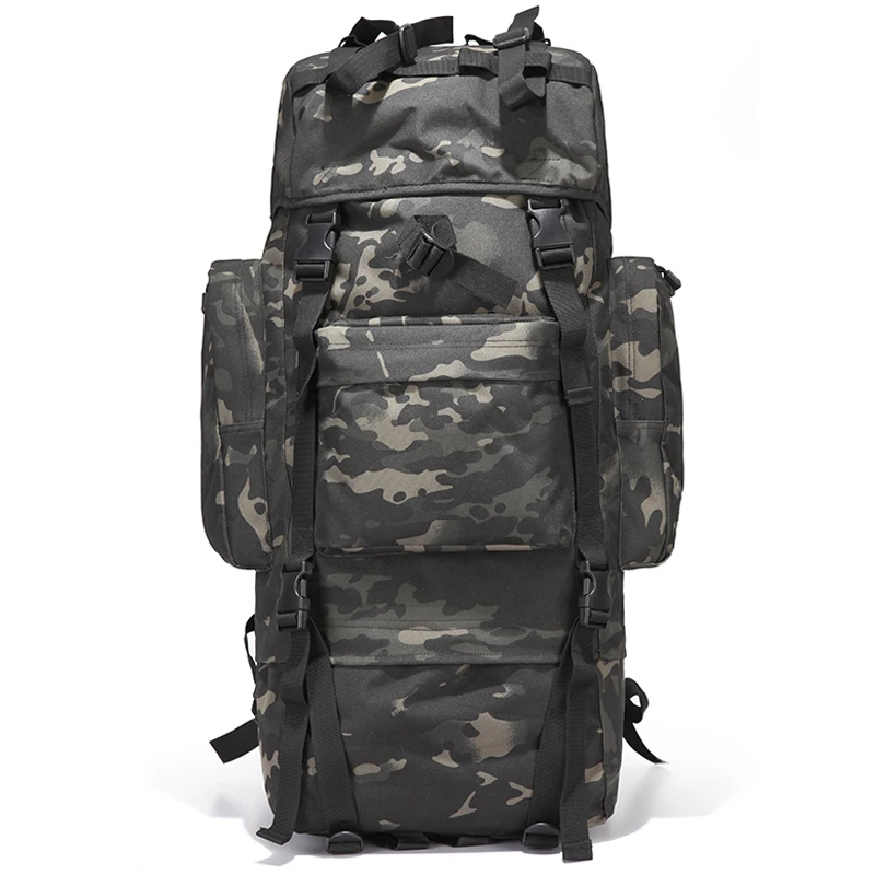 70L Backpack Waterproof Oxford 1000D Mountaineering Backpacks Casual Wear-resisting Camouflage Bag 6