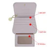 Royal Bagger Multi-card Slots Short Wallet Genuine Leather Credit Card Holder RFID Blocking Coin Purse with Keychain 2443 5