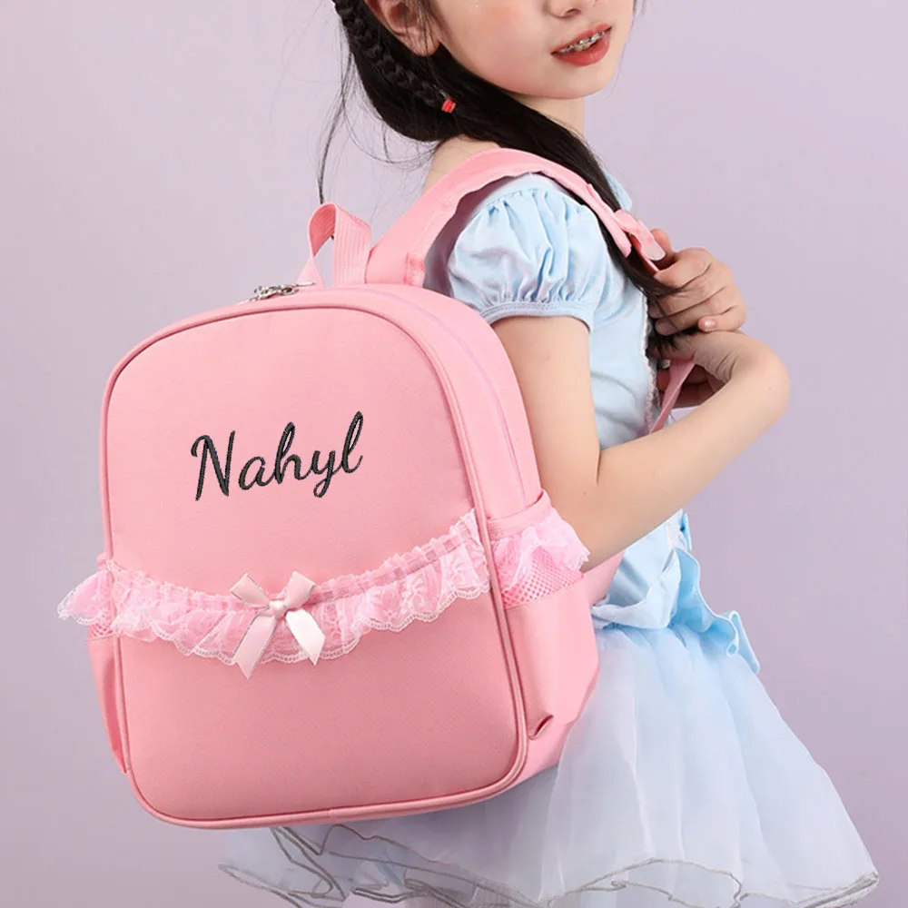 

Embroidered New Dance Bag Personalized Customization Children's Dance Shoulder Bag Girl Training Dance Class Book Bag