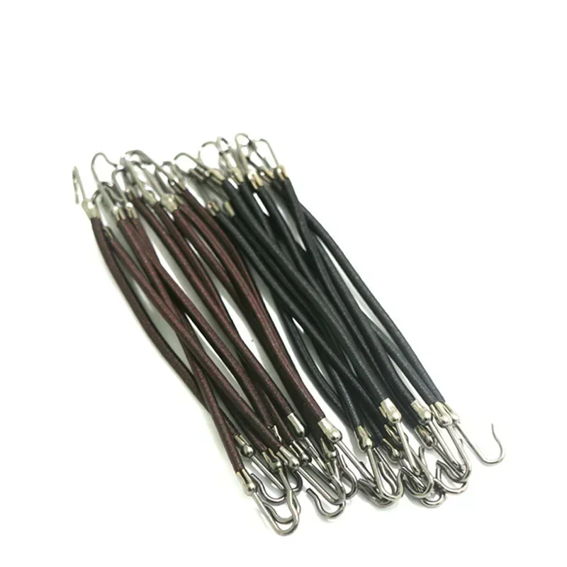 10PCS Pferdeschwanz Gummi Elastische Haken Haar Bands Für Frauen Pistole Haken Haar Zubehör Haar Krawatten Styling Werkzeuge Halter Bungee bands – Detail 16